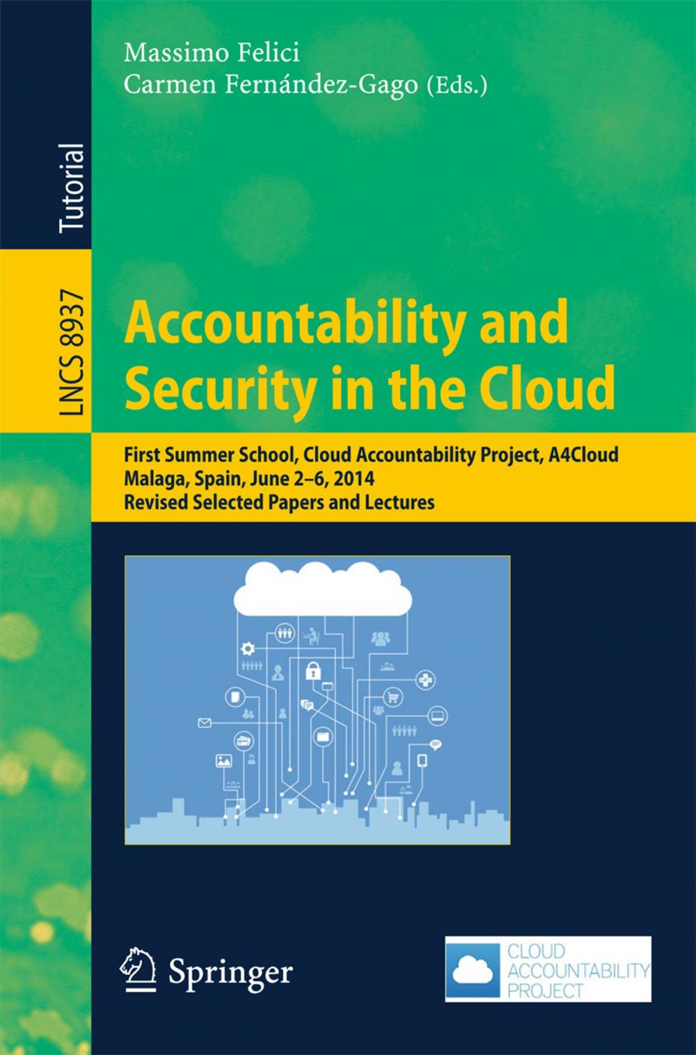 Big bigCover of Accountability and Security in the Cloud