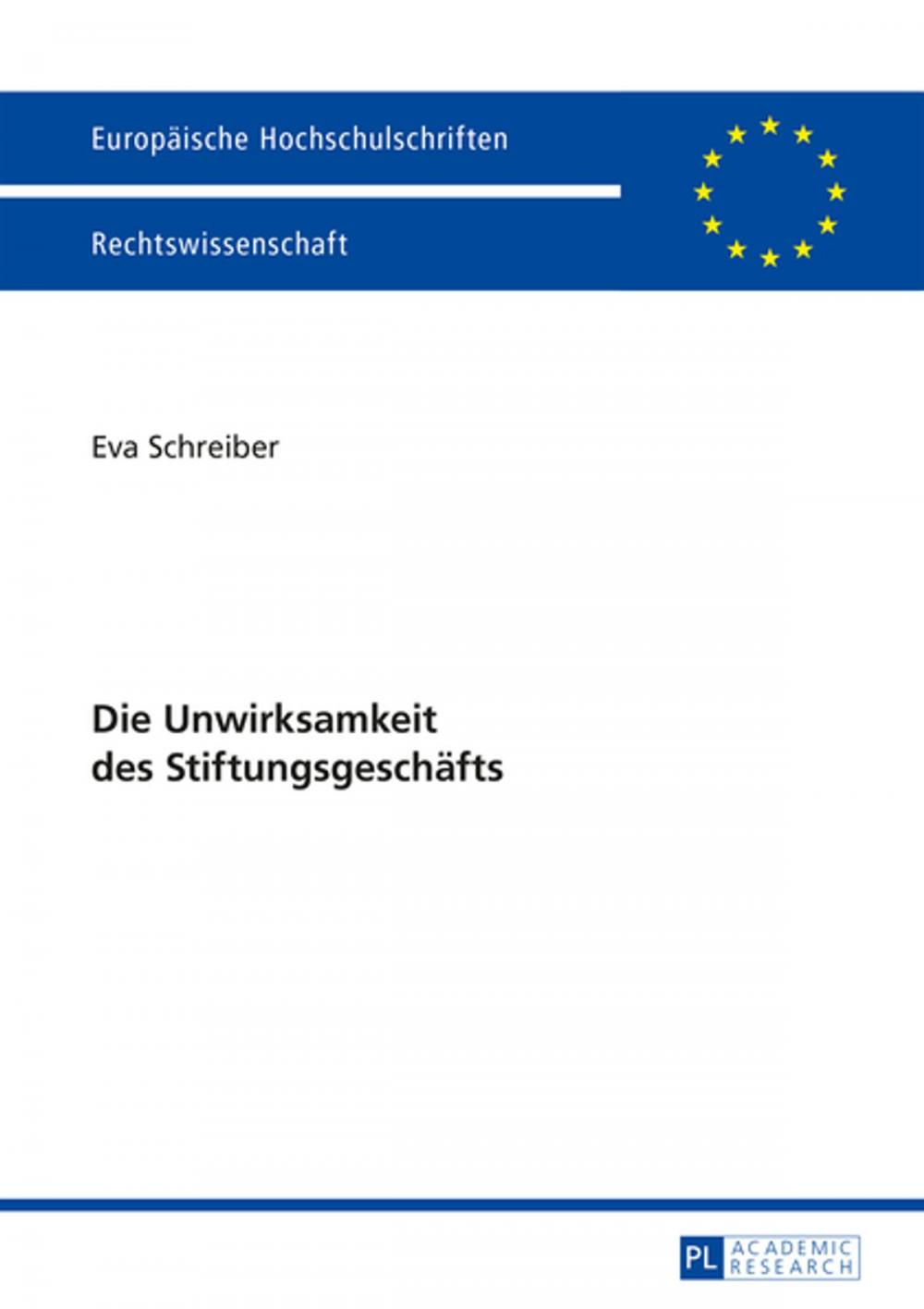 Big bigCover of Die Unwirksamkeit des Stiftungsgeschaefts