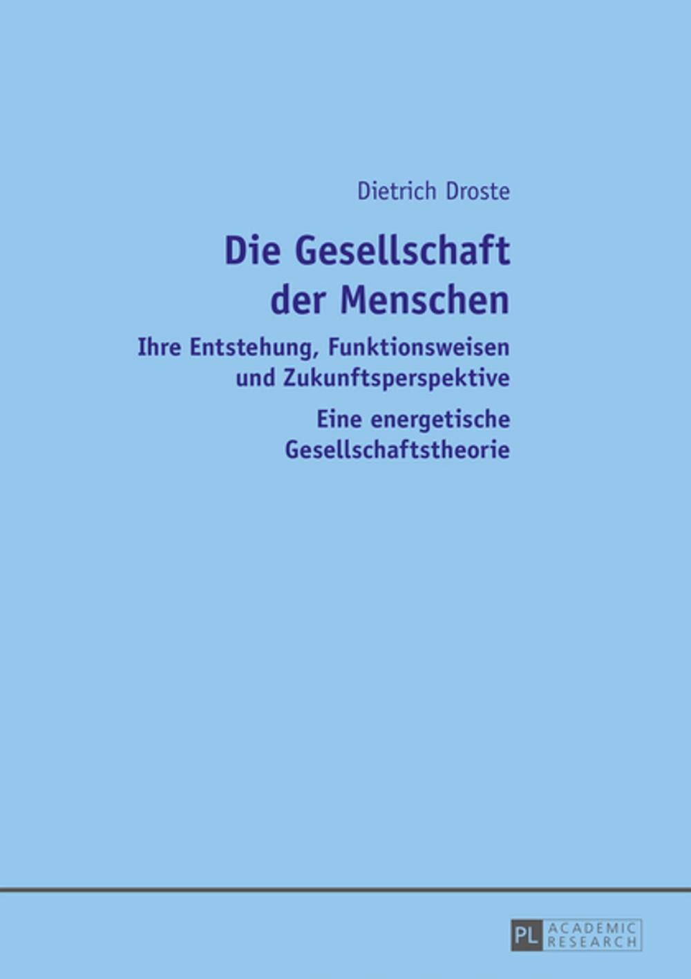 Big bigCover of Die Gesellschaft der Menschen