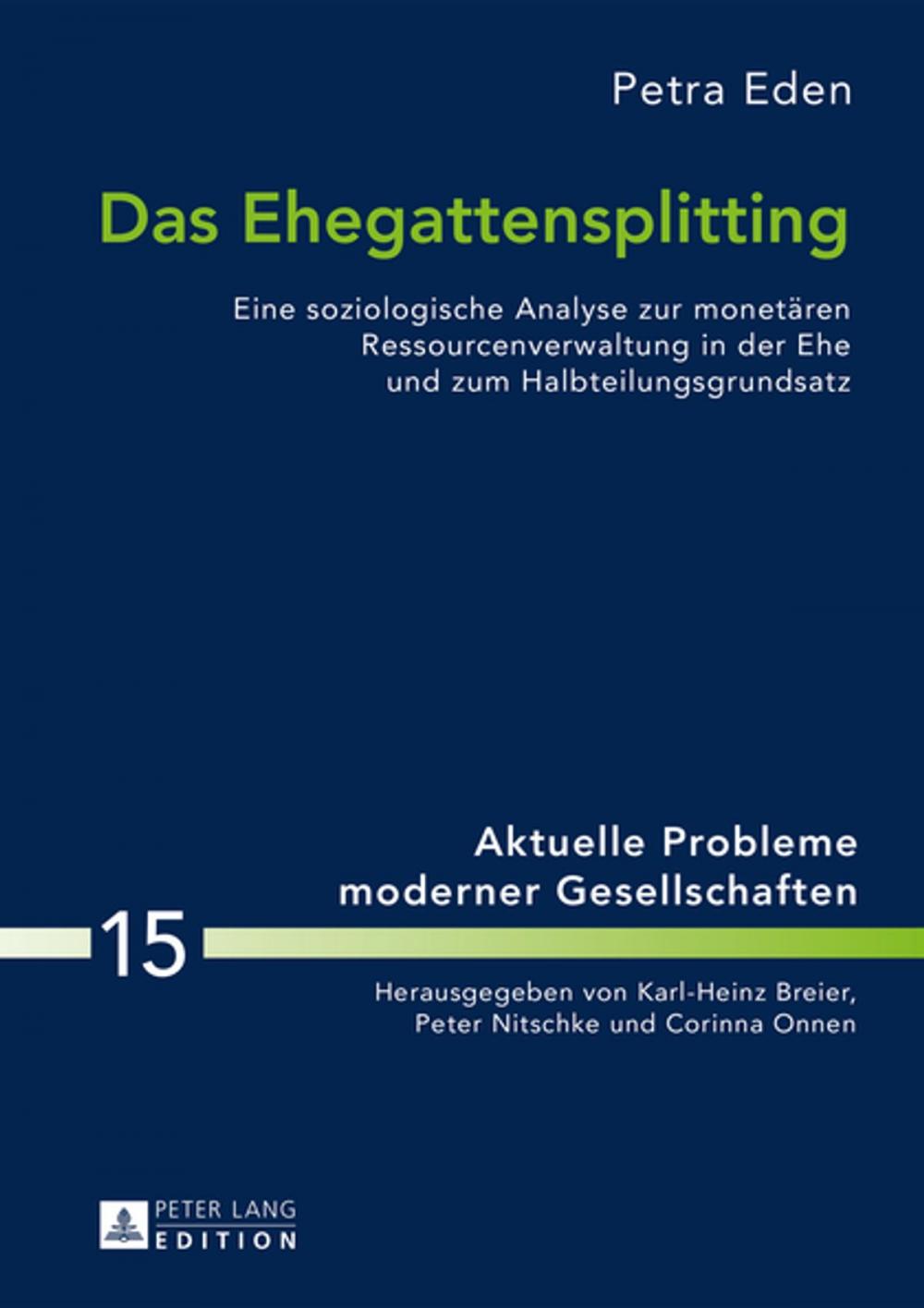 Big bigCover of Das Ehegattensplitting