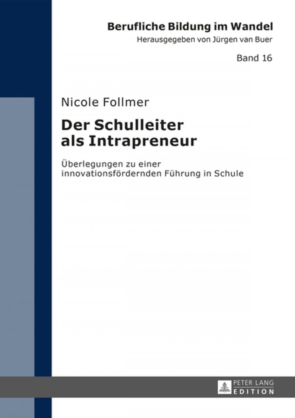 Big bigCover of Der Schulleiter als Intrapreneur