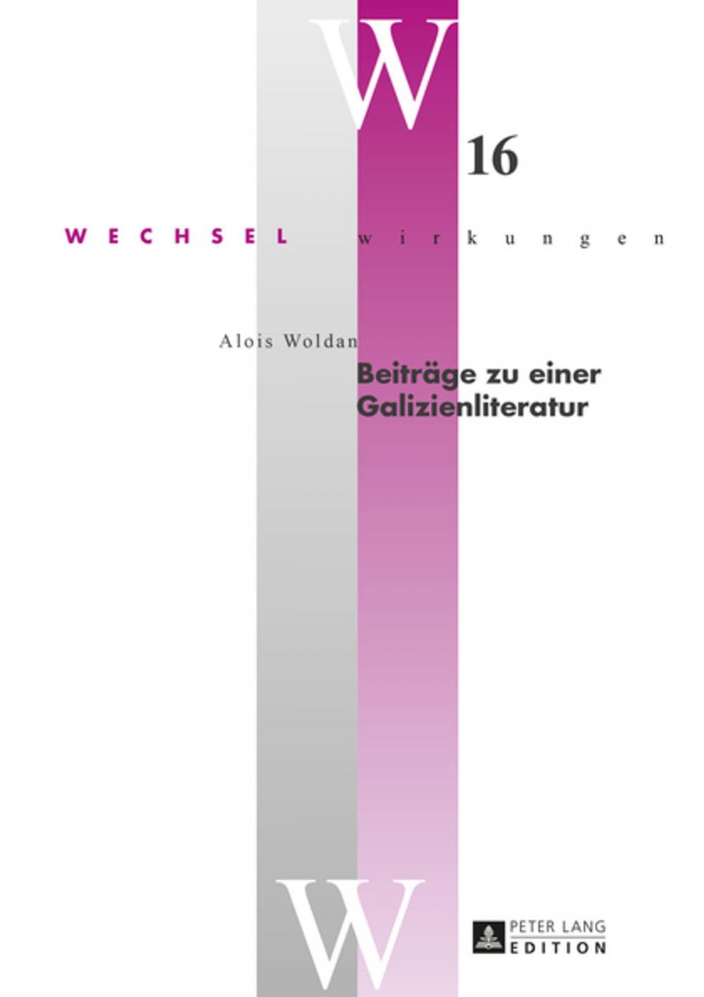 Big bigCover of Beitraege zu einer Galizienliteratur