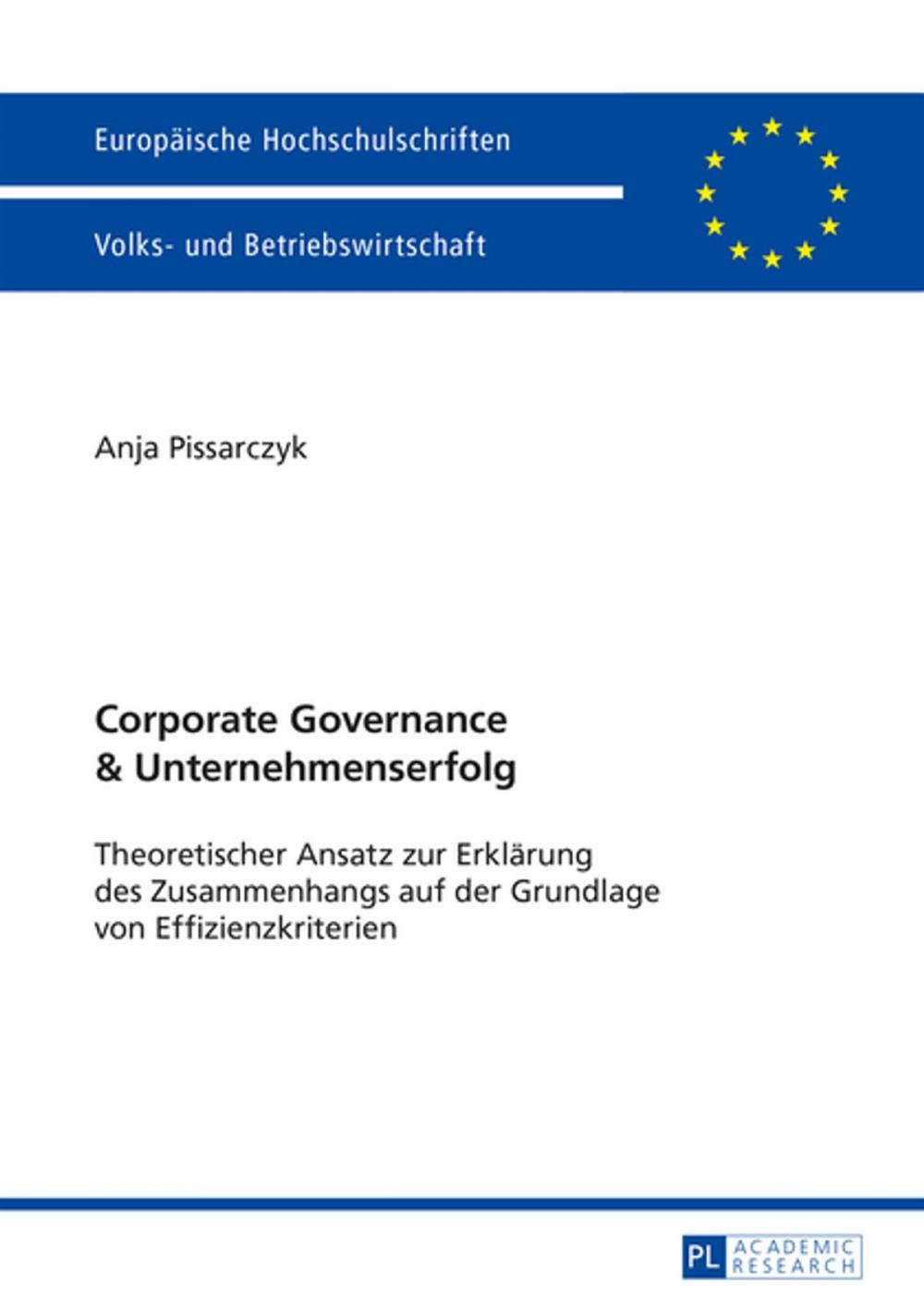 Big bigCover of Corporate Governance und Unternehmenserfolg