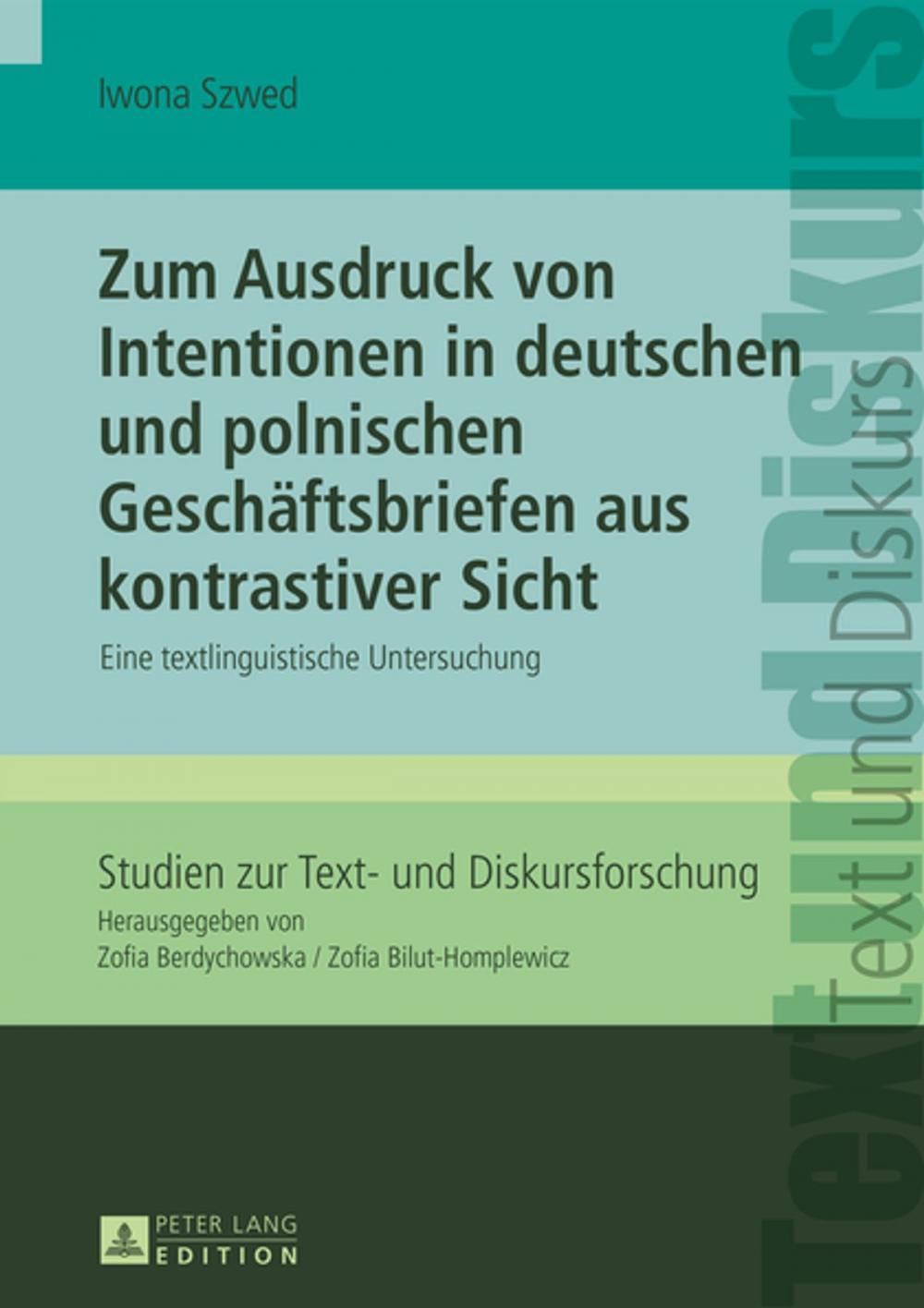 Big bigCover of Zum Ausdruck von Intentionen in deutschen und polnischen Geschaeftsbriefen aus kontrastiver Sicht