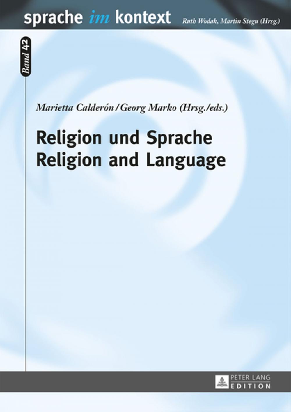 Big bigCover of Religion und Sprache- Religion and Language