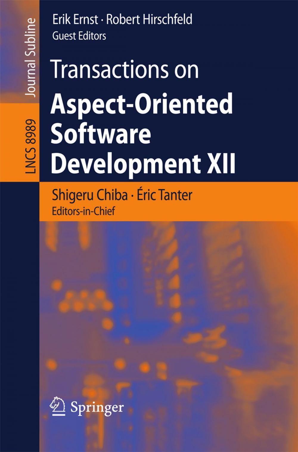 Big bigCover of Transactions on Aspect-Oriented Software Development XII