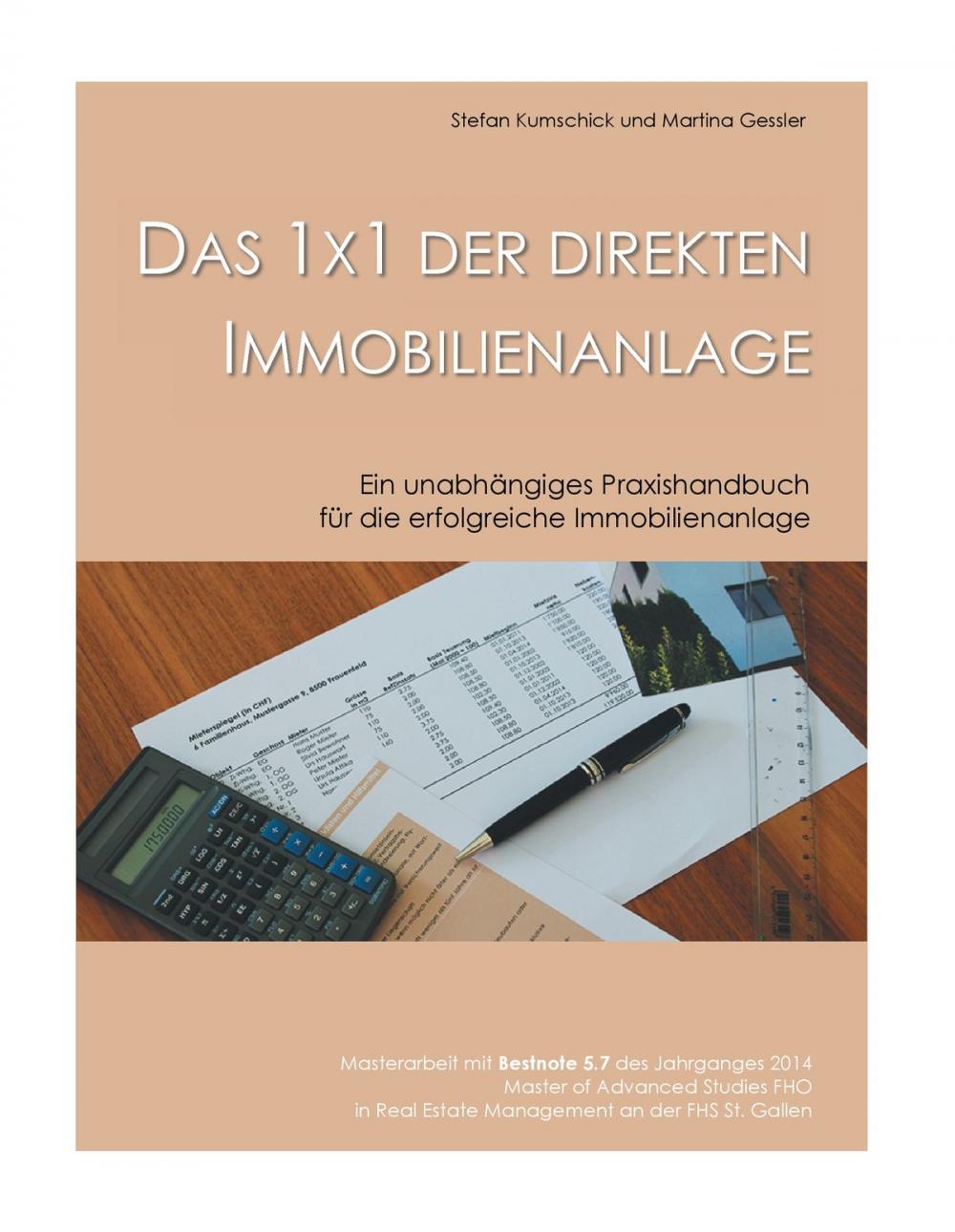 Big bigCover of Das 1x1 der direkten Immobilienanlage