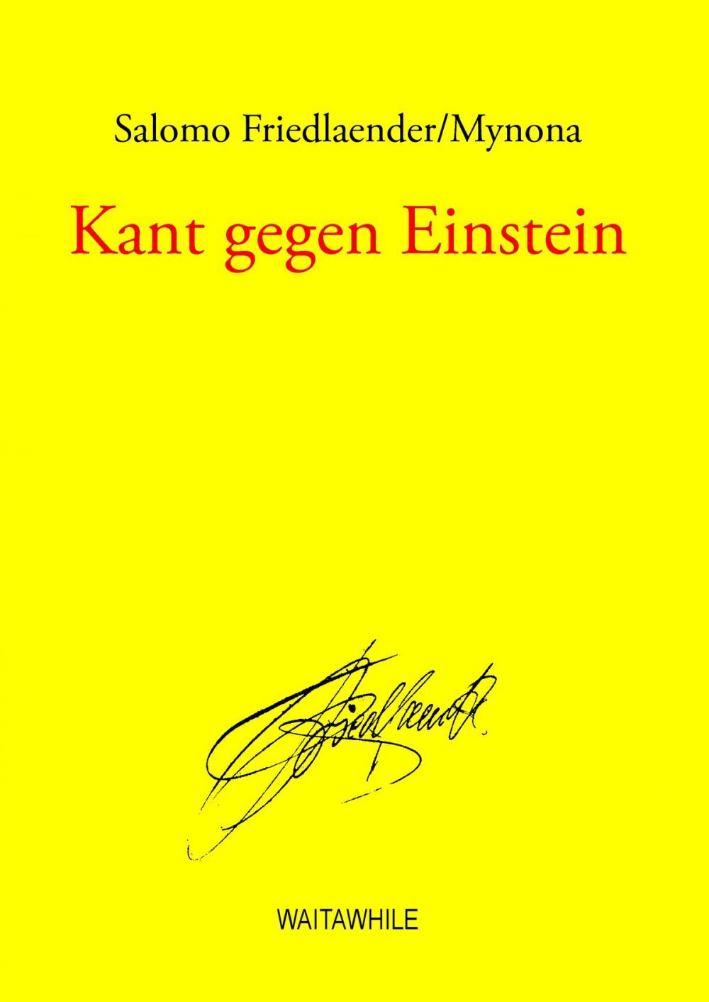 Big bigCover of Kant gegen Einstein