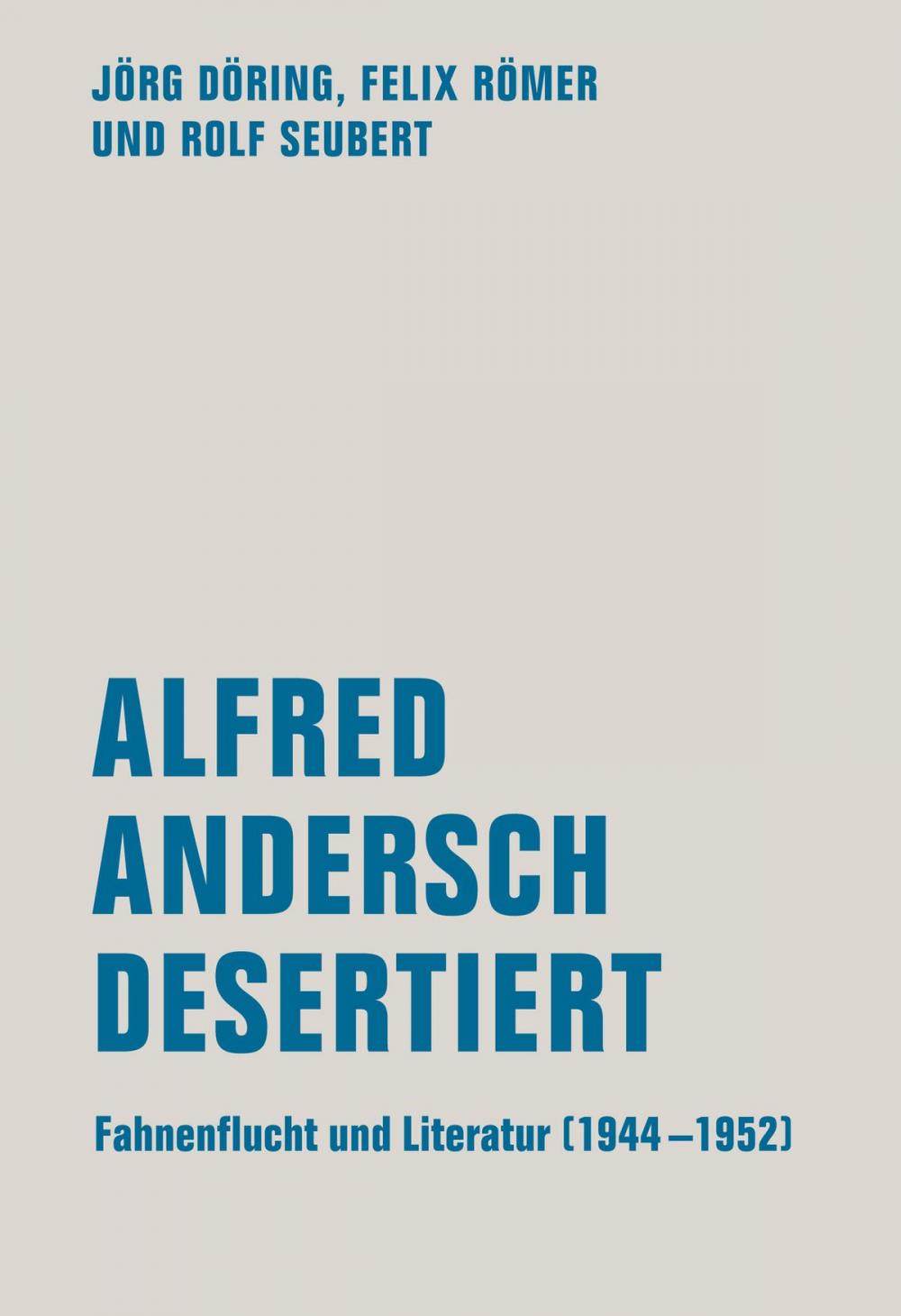 Big bigCover of Alfred Andersch desertiert