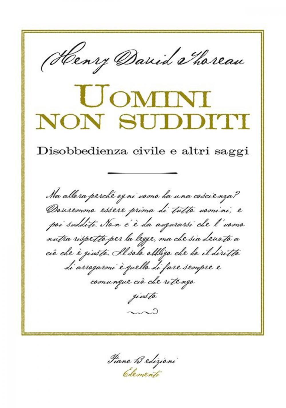 Big bigCover of Uomini non sudditi