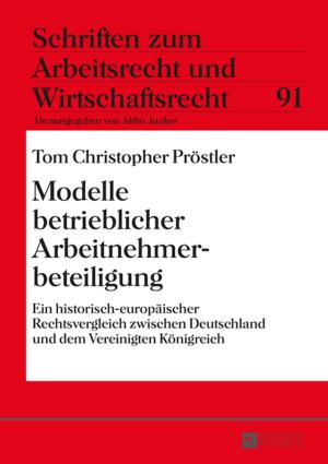 Cover of the book Modelle betrieblicher Arbeitnehmerbeteiligung by Anne-Marie Storrs