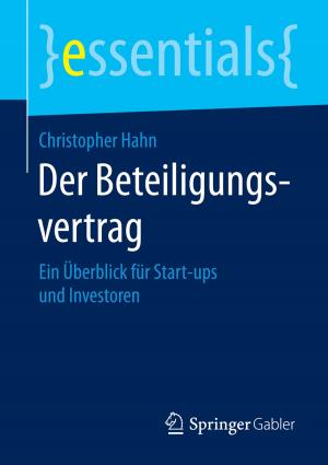 Cover of the book Der Beteiligungsvertrag by Michael Froböse, Manuela Thurm