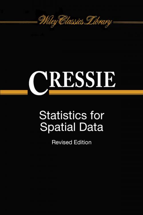 Cover of the book Statistics for Spatial Data by Noel Cressie, Wiley