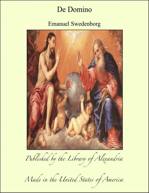 Cover of the book De Domino by Emanuel Swedenborg, Library of Alexandria