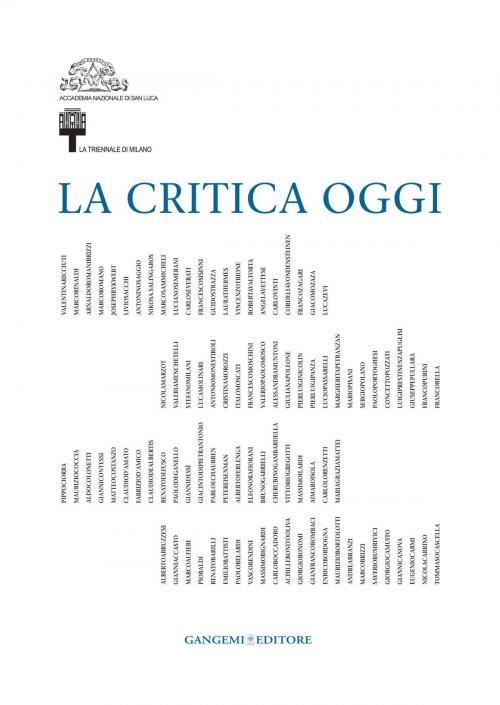 Cover of the book La Critica oggi by AA. VV., Gangemi Editore