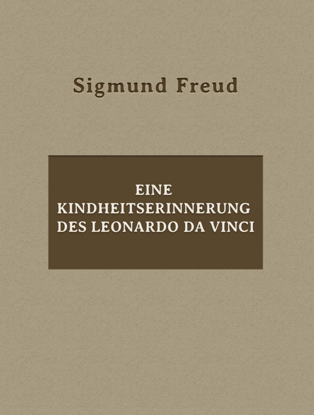 Big bigCover of Eine Kindheitserinnerung des Leonardo da Vinci