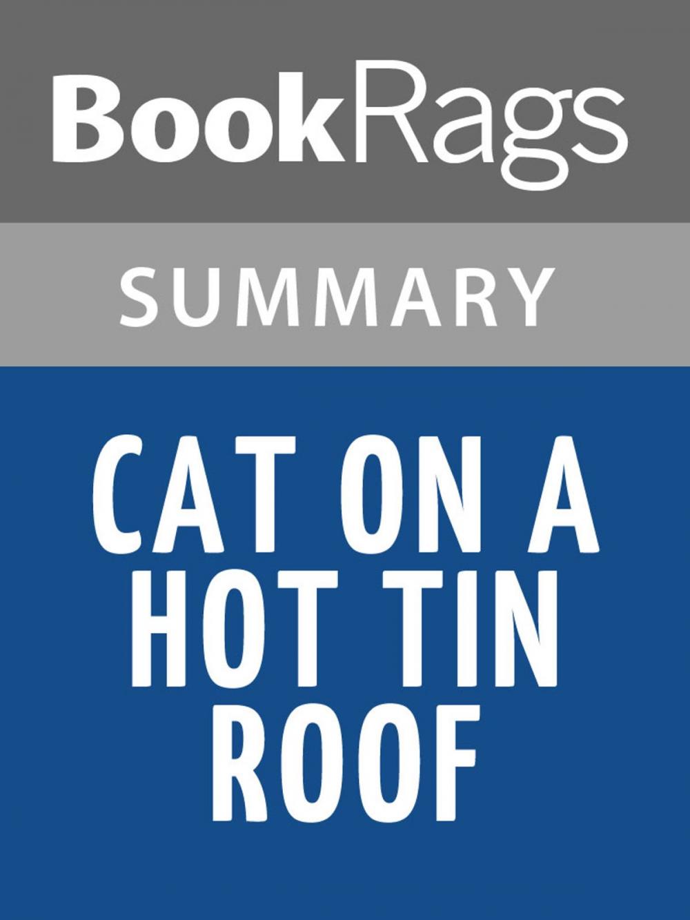 Big bigCover of Cat on a Hot Tin Roof by Tennessee Williams Summary & Study Guide