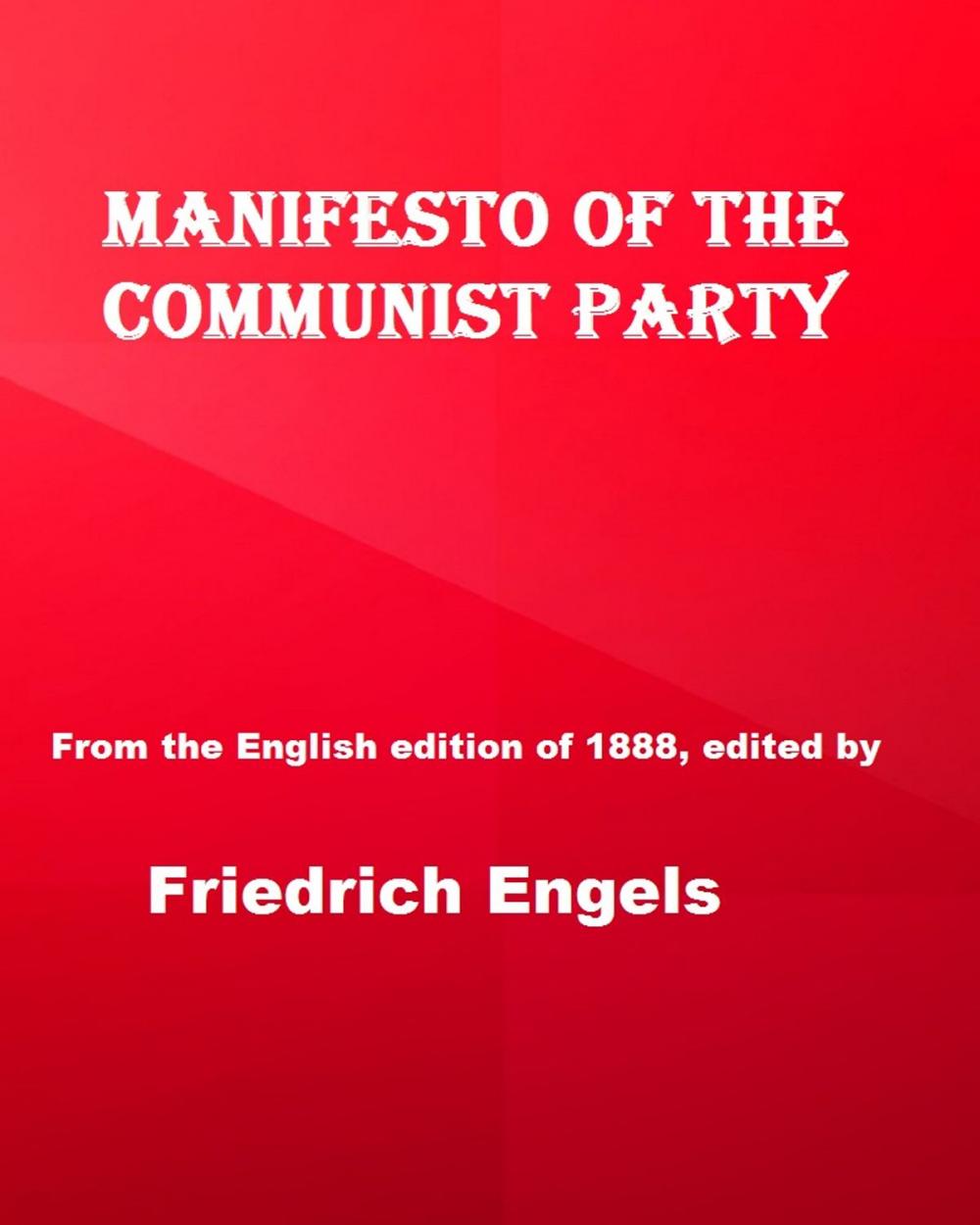 Big bigCover of Manifesto of the Communist Party