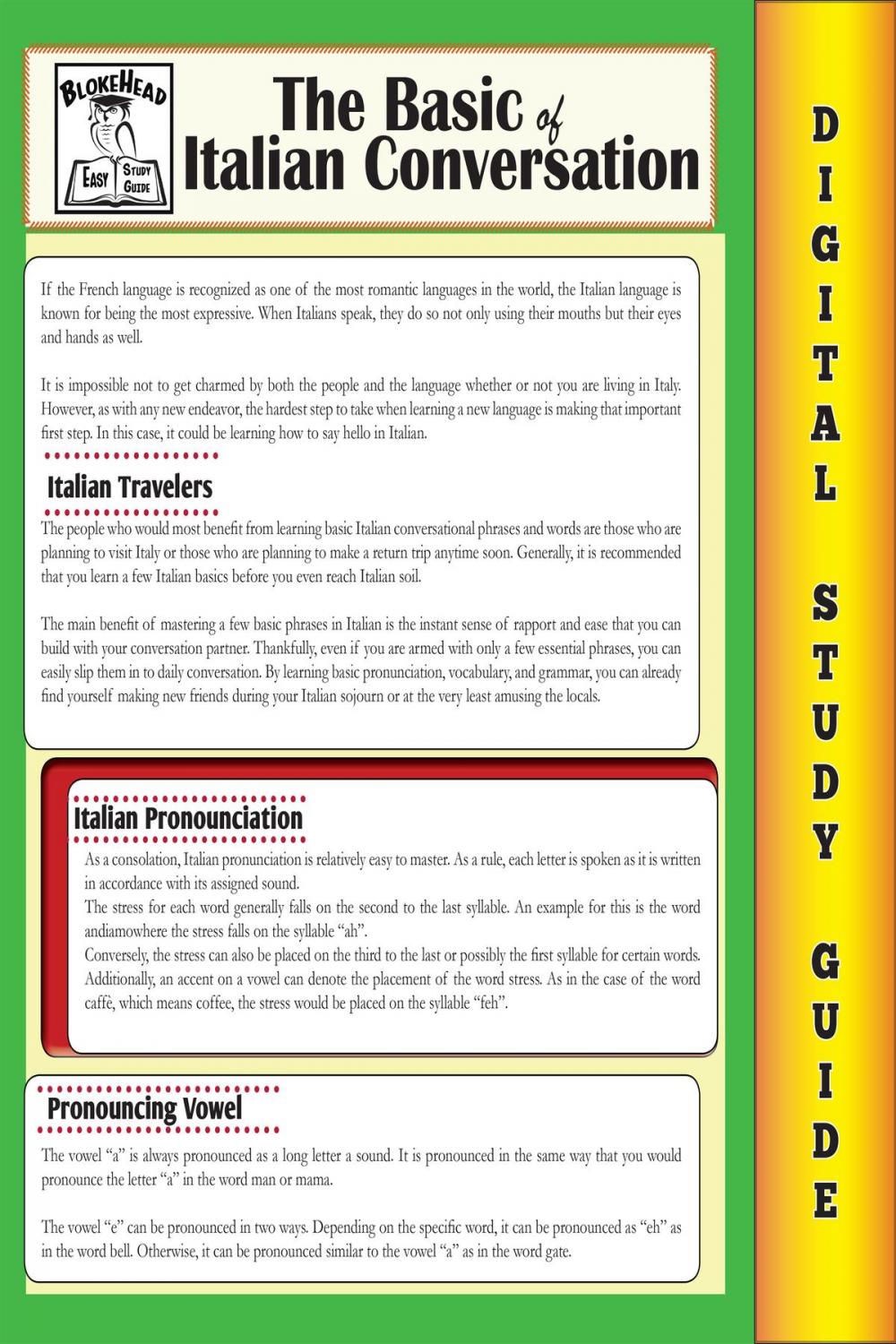 Big bigCover of Italian Conversation (Blokehead Easy Study Guide)