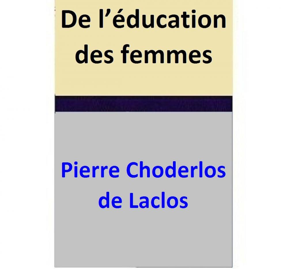 Big bigCover of De l’éducation des femmes