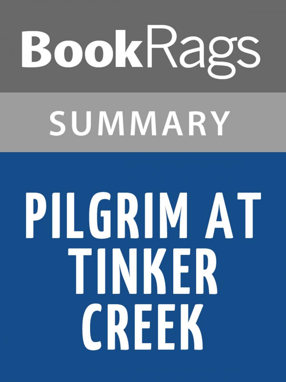 Big bigCover of Pilgrim at Tinker Creek by Annie Dillard Summary & Study Guide