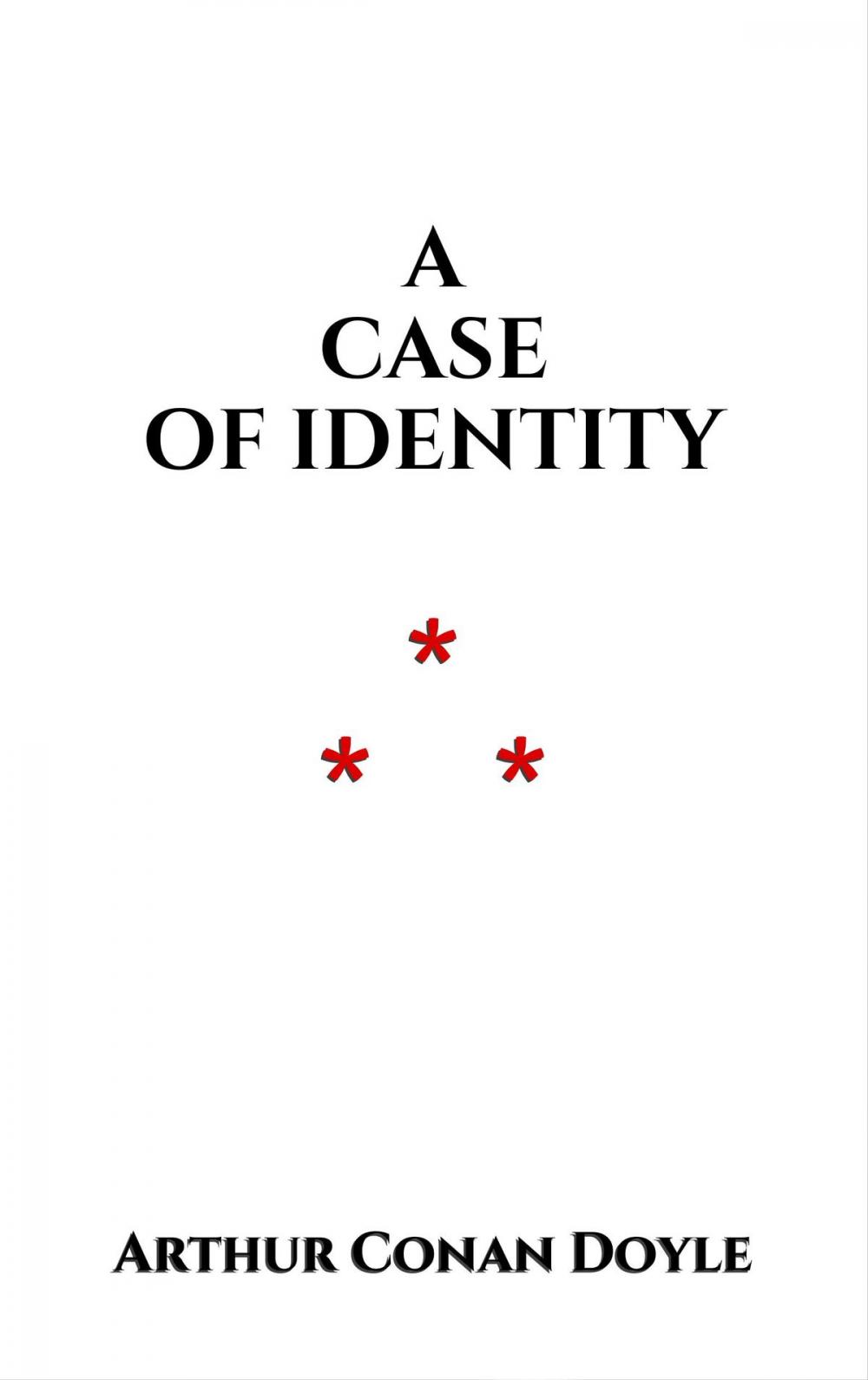 Big bigCover of A Case of Identity