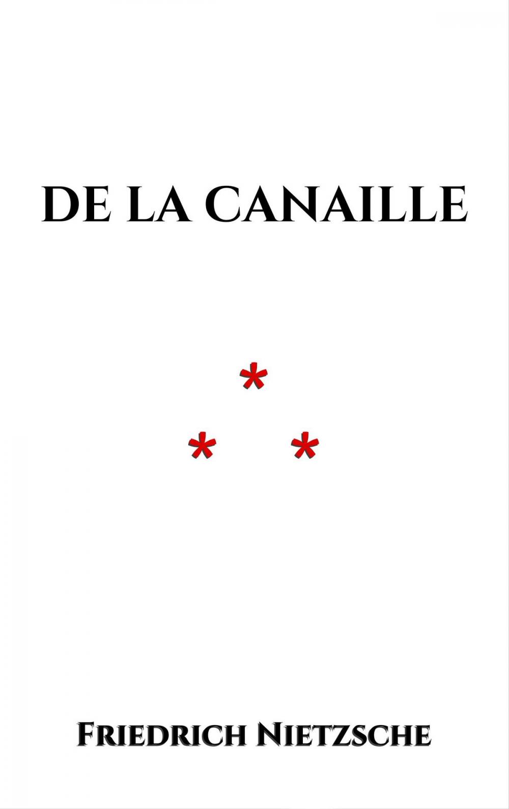 Big bigCover of De la canaille