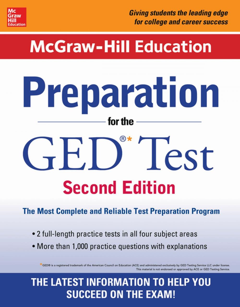 Big bigCover of McGraw-Hill Education Preparation for the GED Test 2nd Edition