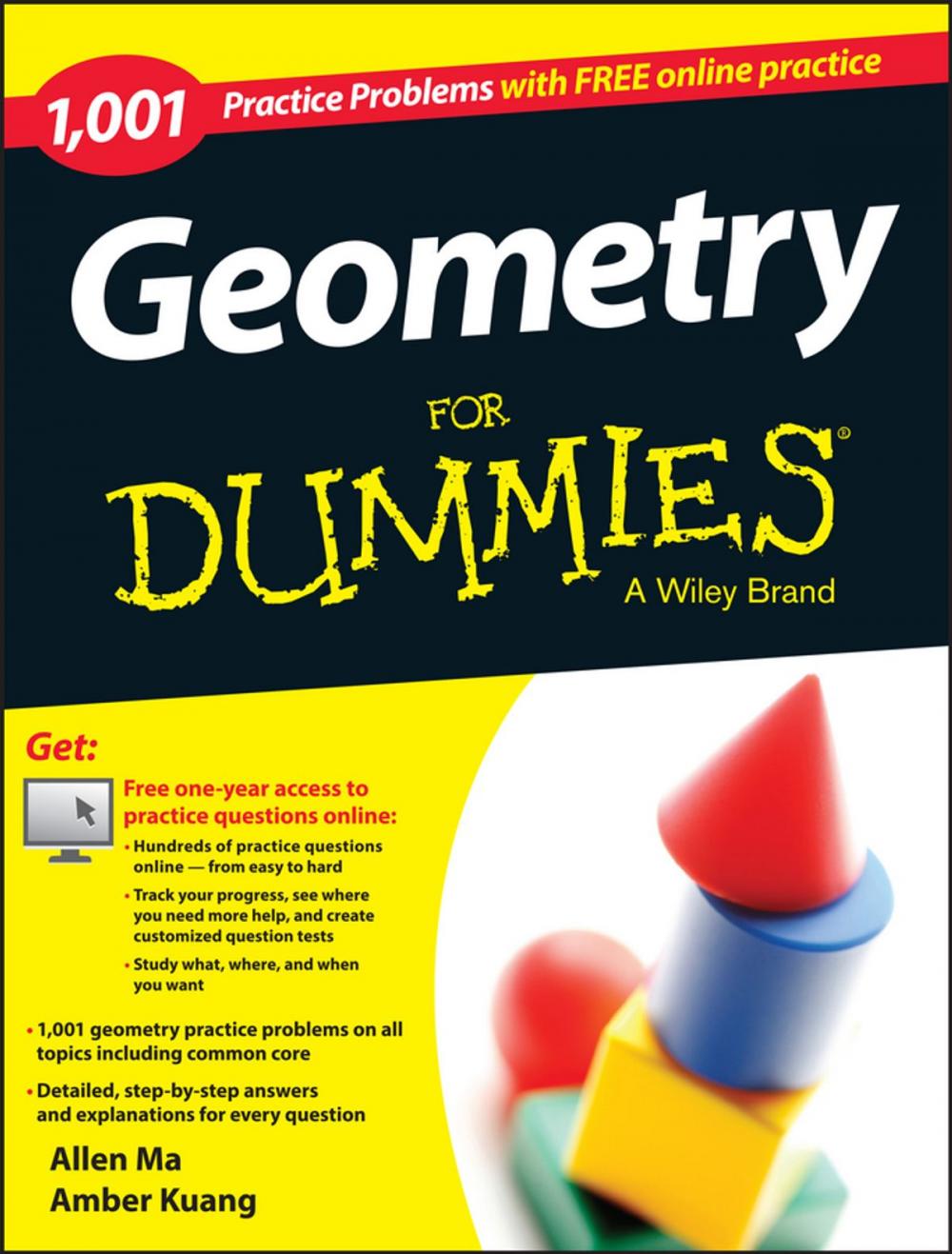 Big bigCover of Geometry: 1,001 Practice Problems For Dummies (+ Free Online Practice)