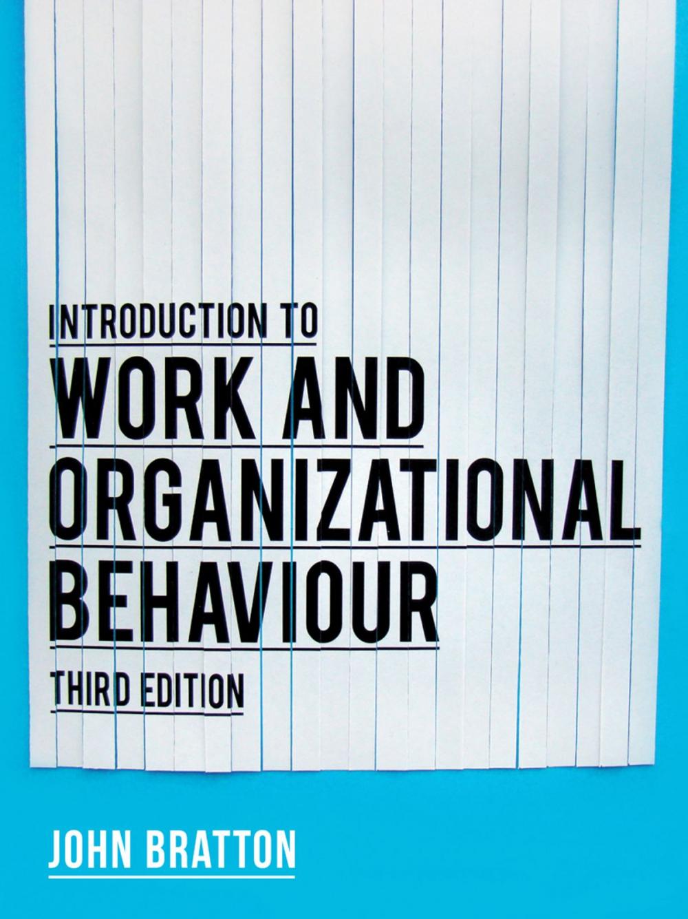 Big bigCover of Introduction to Work and Organizational Behaviour