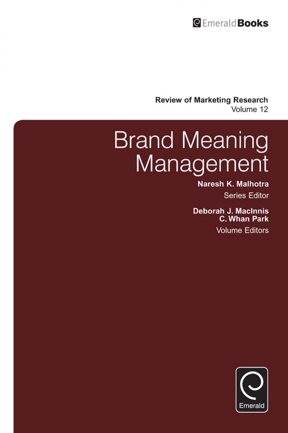 Big bigCover of Brand Meaning Management