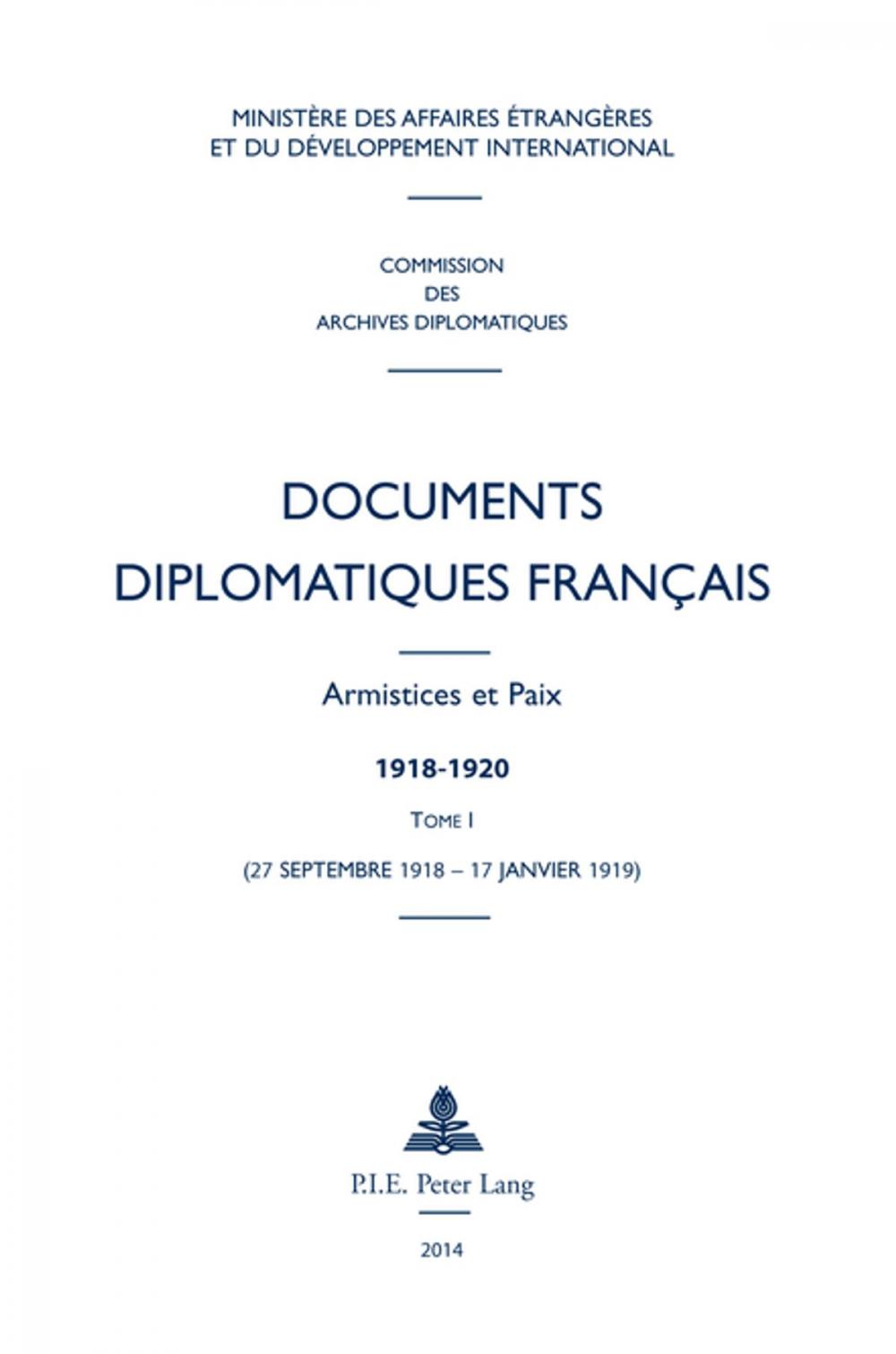 Big bigCover of Documents diplomatiques français