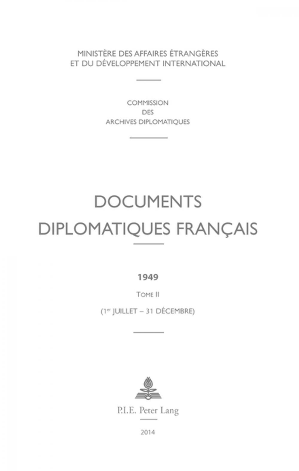 Big bigCover of Documents diplomatiques français