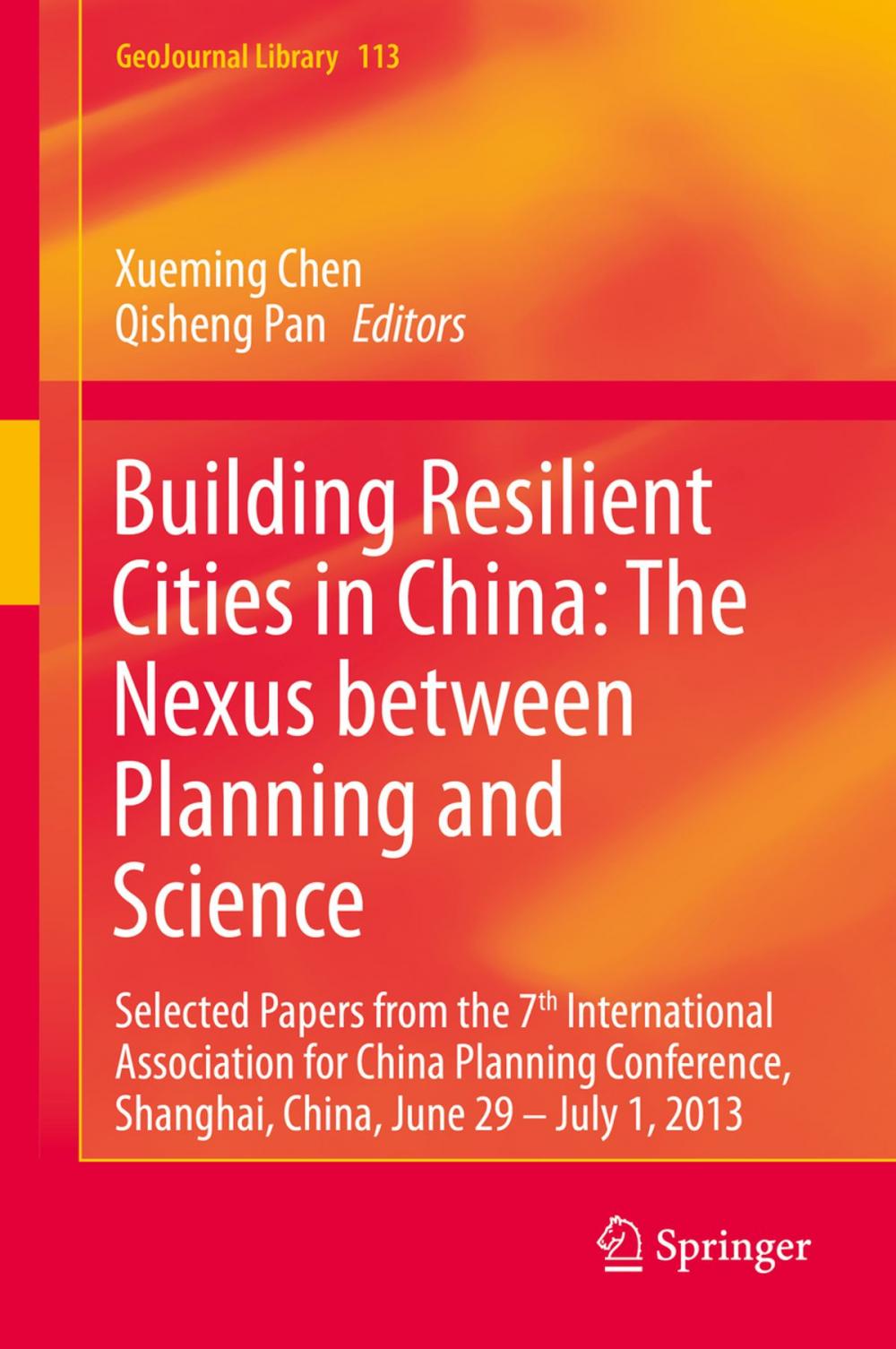 Big bigCover of Building Resilient Cities in China: The Nexus between Planning and Science