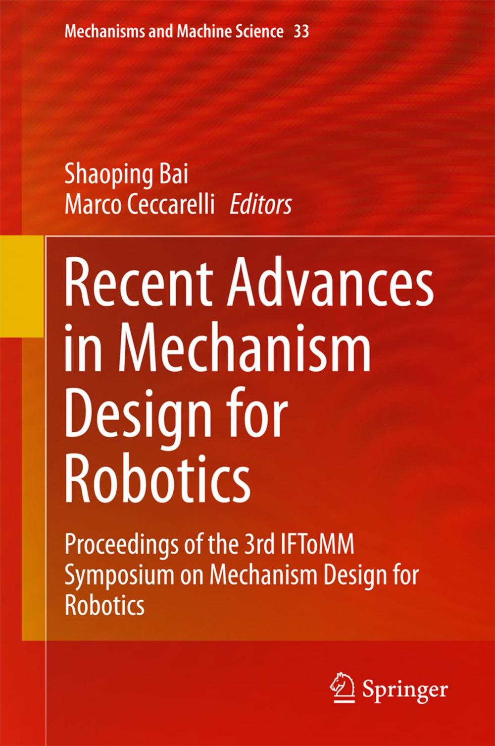 Big bigCover of Recent Advances in Mechanism Design for Robotics