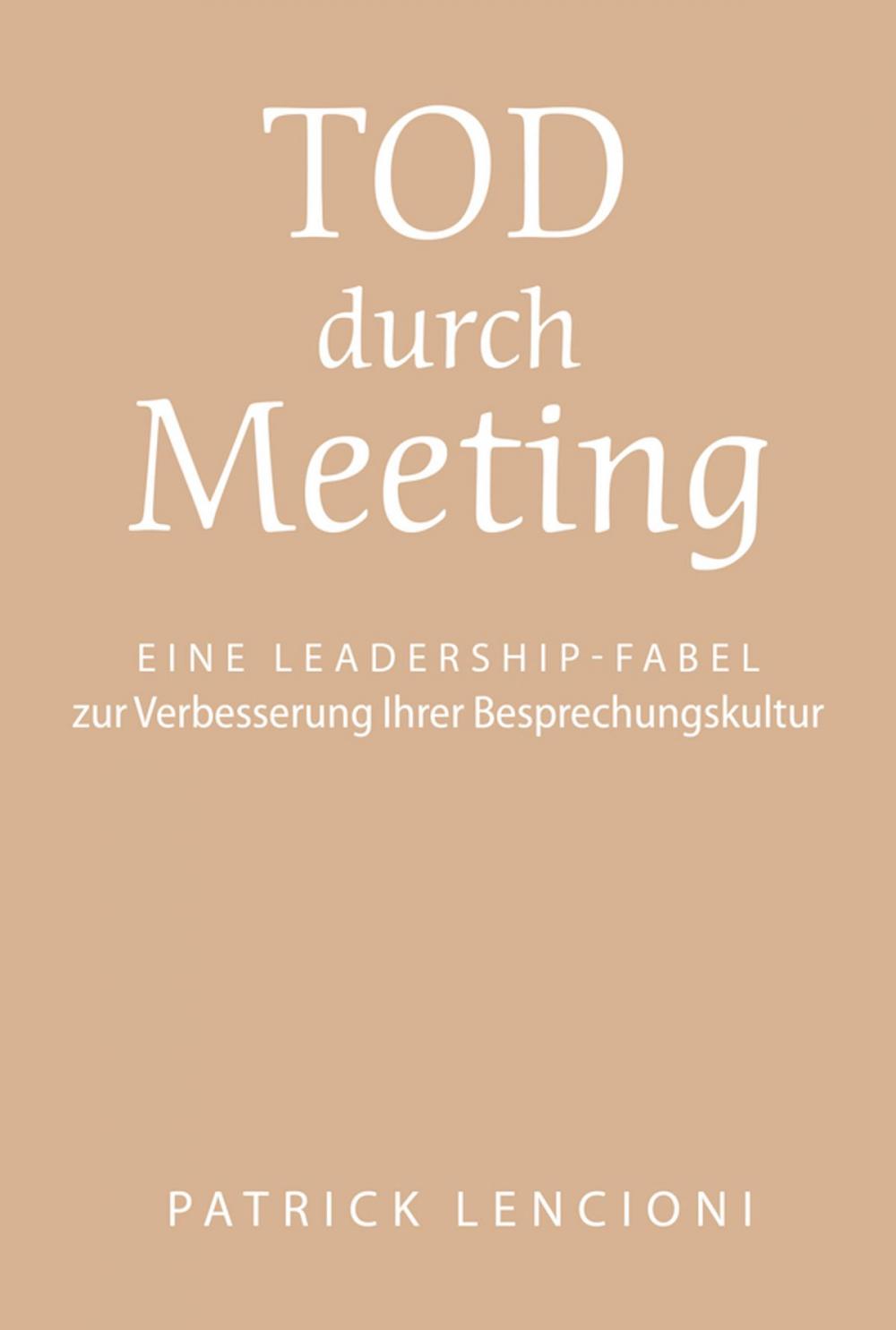 Big bigCover of Tod durch Meeting