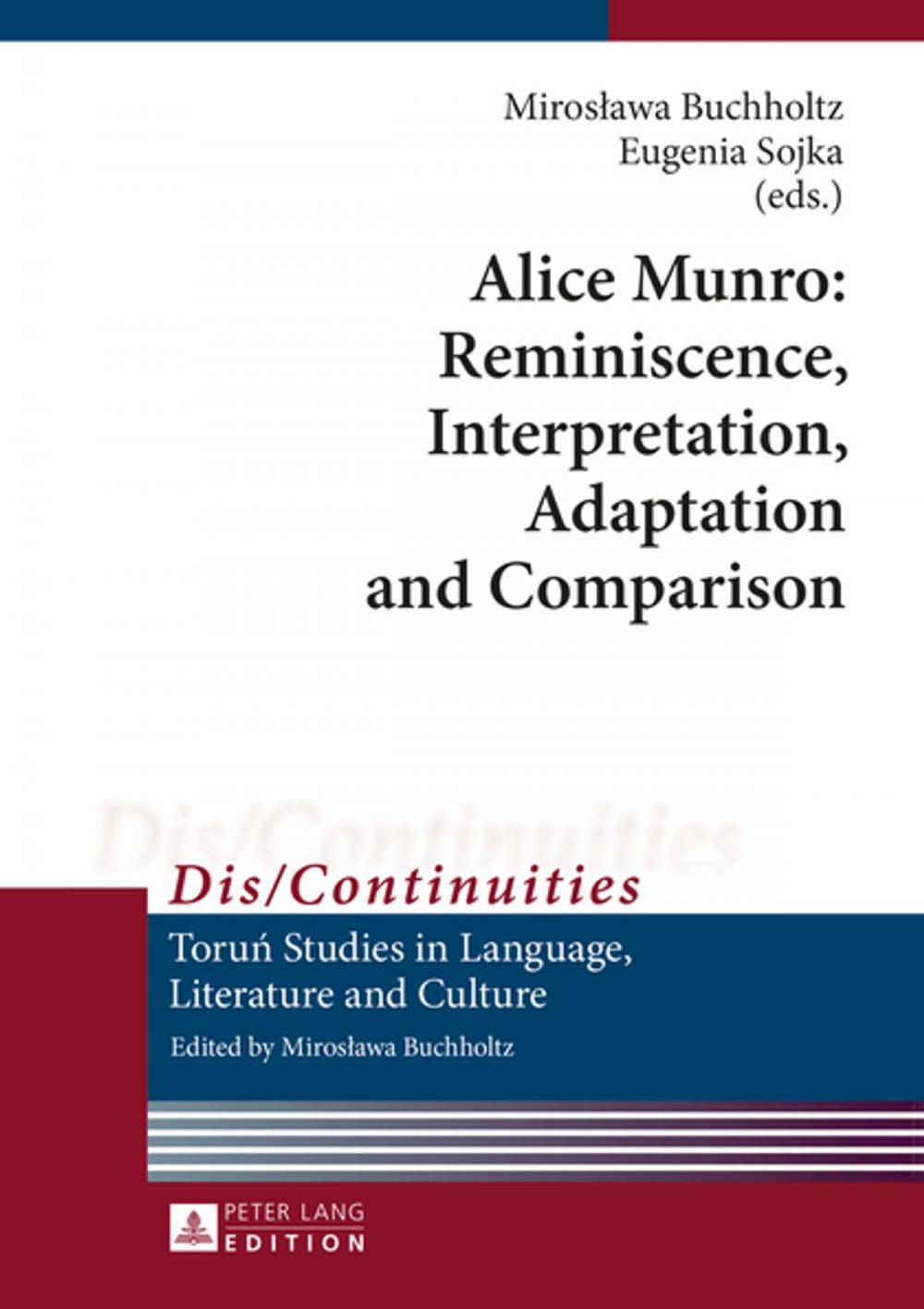 Big bigCover of Alice Munro: Reminiscence, Interpretation, Adaptation and Comparison