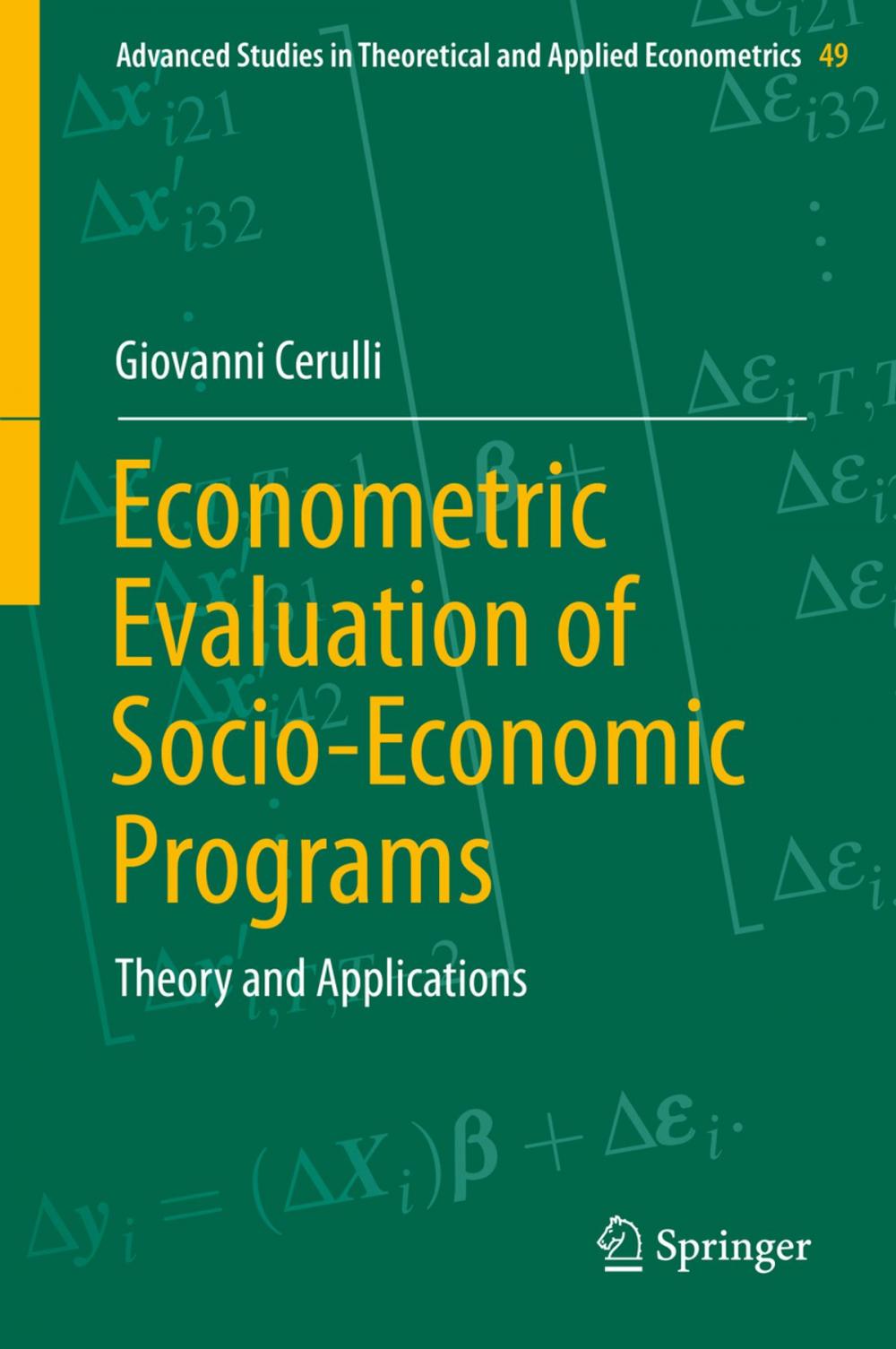 Big bigCover of Econometric Evaluation of Socio-Economic Programs