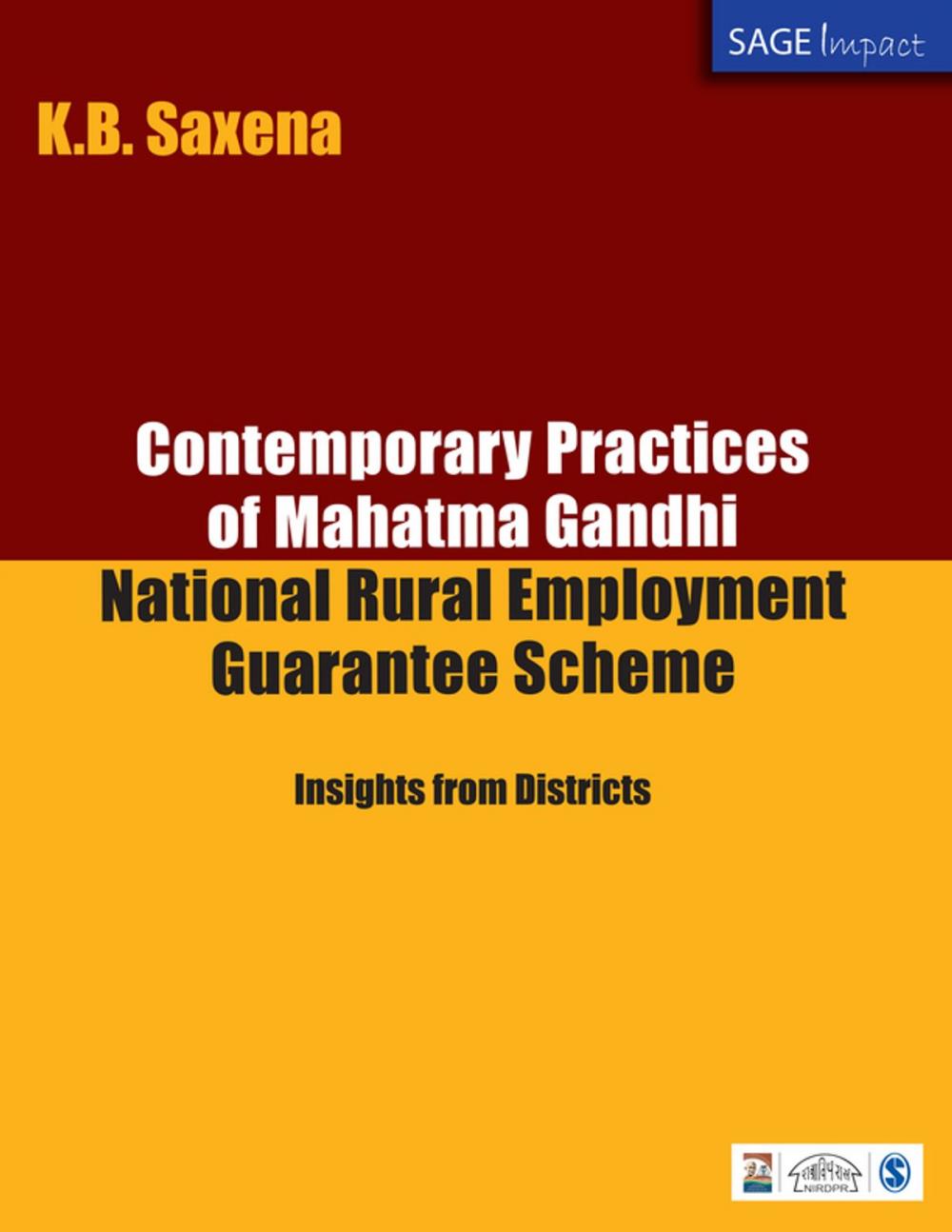 Big bigCover of Contemporary Practices of Mahatma Gandhi National Rural Employment Guarantee Scheme