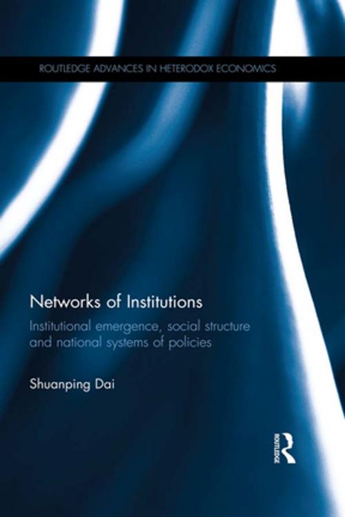 Cover of the book Networks of Institutions by Shuanping Dai, Taylor and Francis