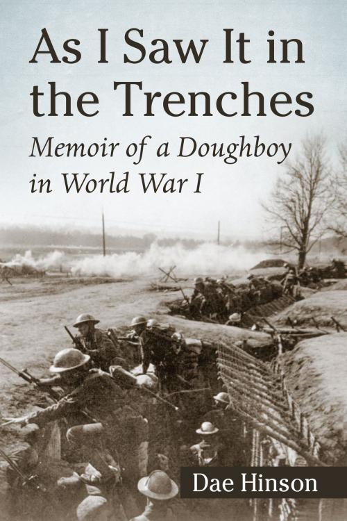 Cover of the book As I Saw It in the Trenches by Dae Hinson, McFarland & Company, Inc., Publishers