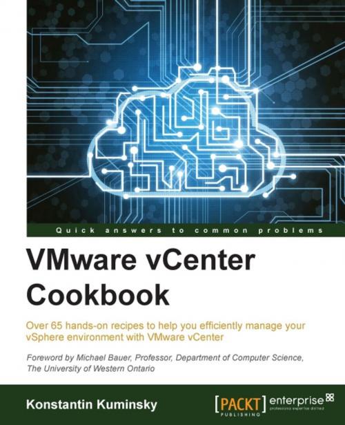 Cover of the book VMware vCenter Cookbook by Konstantin Kuminsky, Packt Publishing