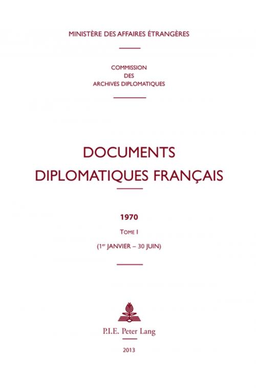 Cover of the book Documents diplomatiques français by , Peter Lang