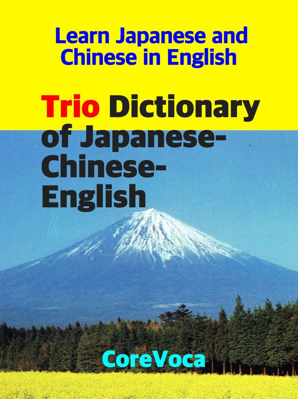 Big bigCover of Trio Dictionary of Japanese-Chinese-English