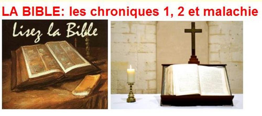 Big bigCover of LA BIBLE: les chroniques 1, 2 et malachie