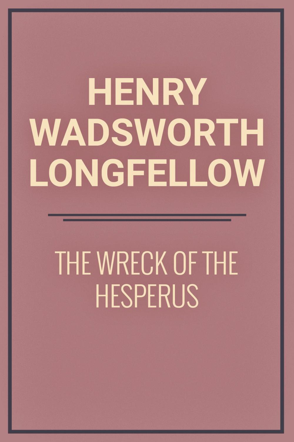 Big bigCover of The Wreck of the Hesperus