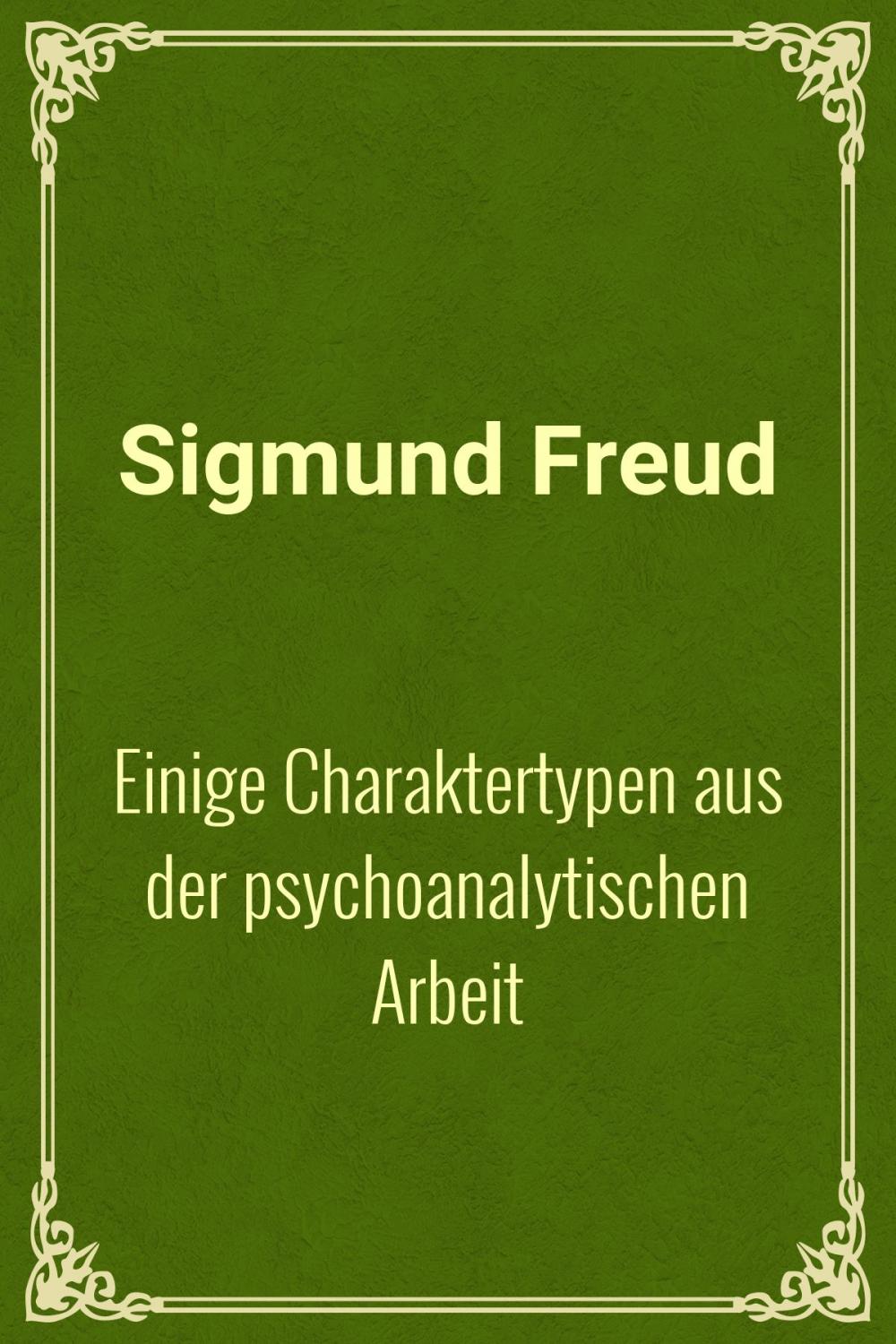 Big bigCover of Einige Charaktertypen aus der psychoanalytischen Arbeit