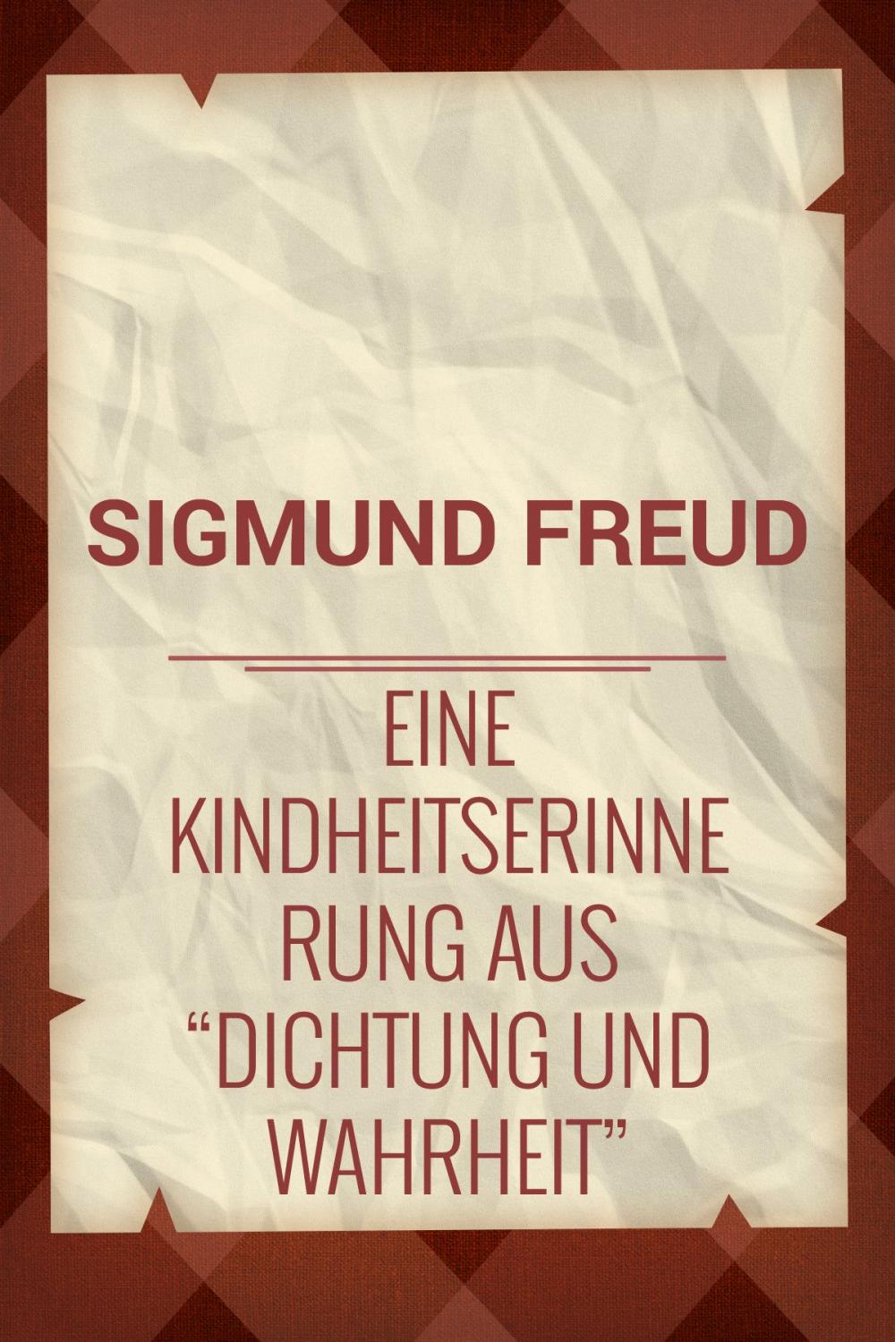 Big bigCover of Eine Kindheitserinnerung aus "Dichtung und Wahrheit"