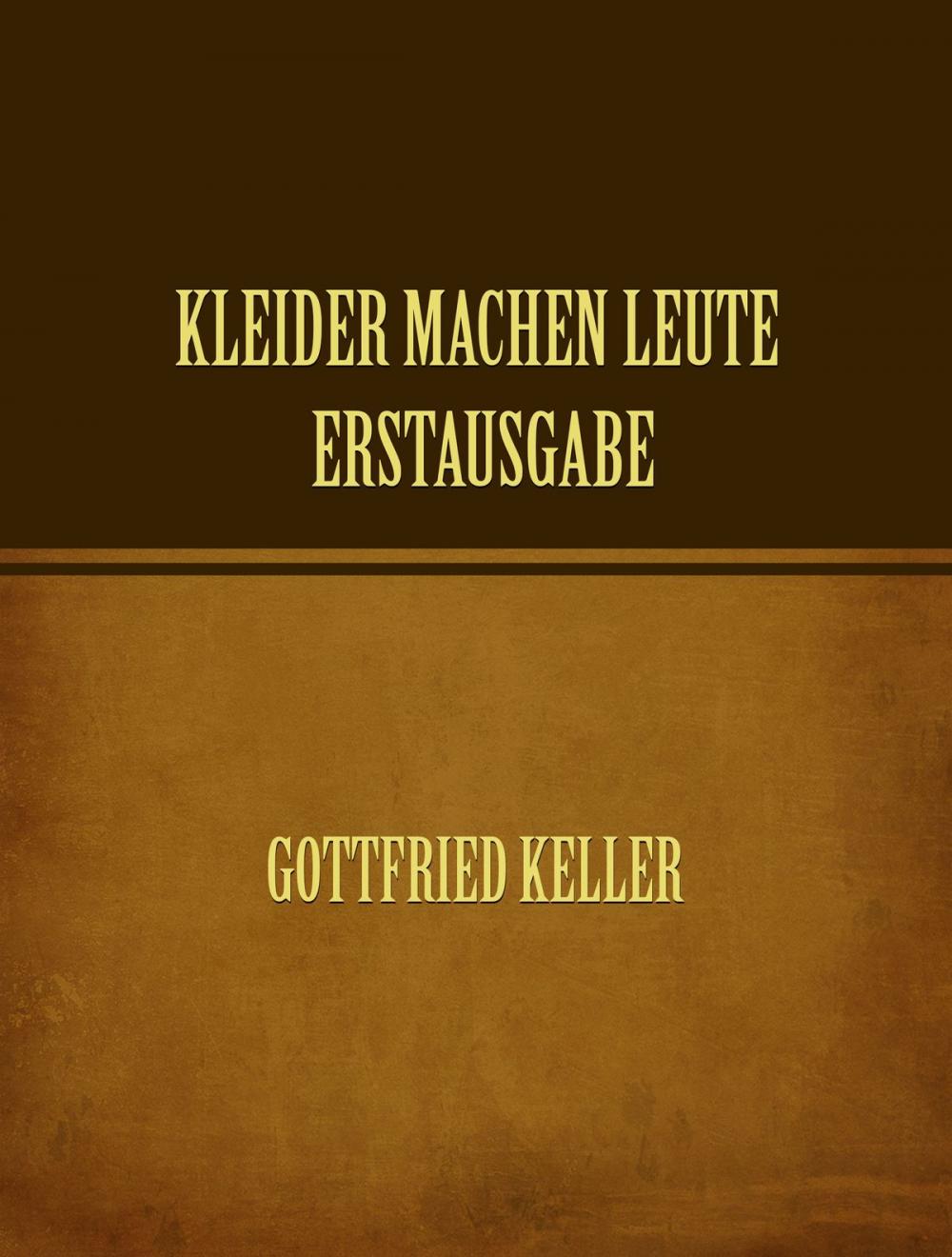 Big bigCover of Kleider machen Leute. Erstausgabe.