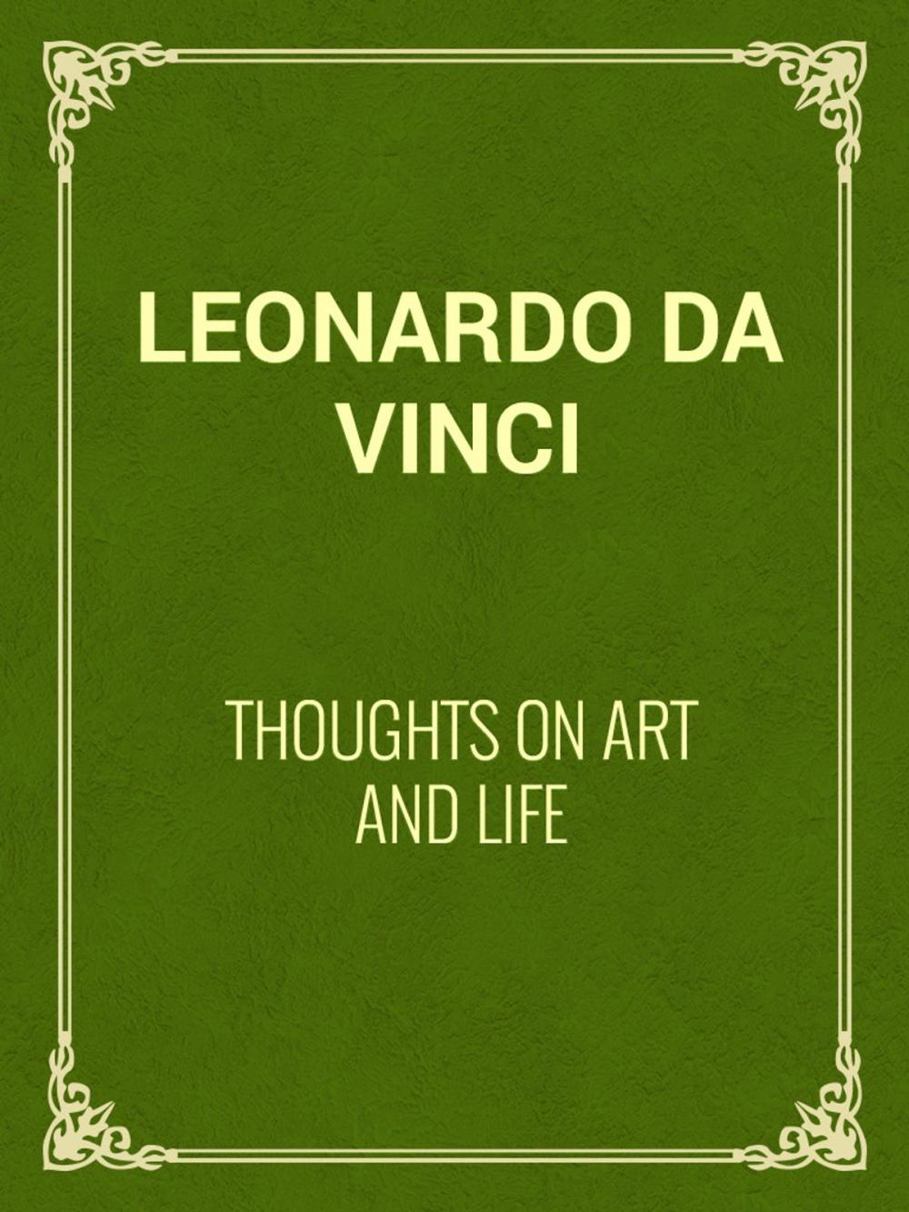 Big bigCover of Thoughts on Art and Life